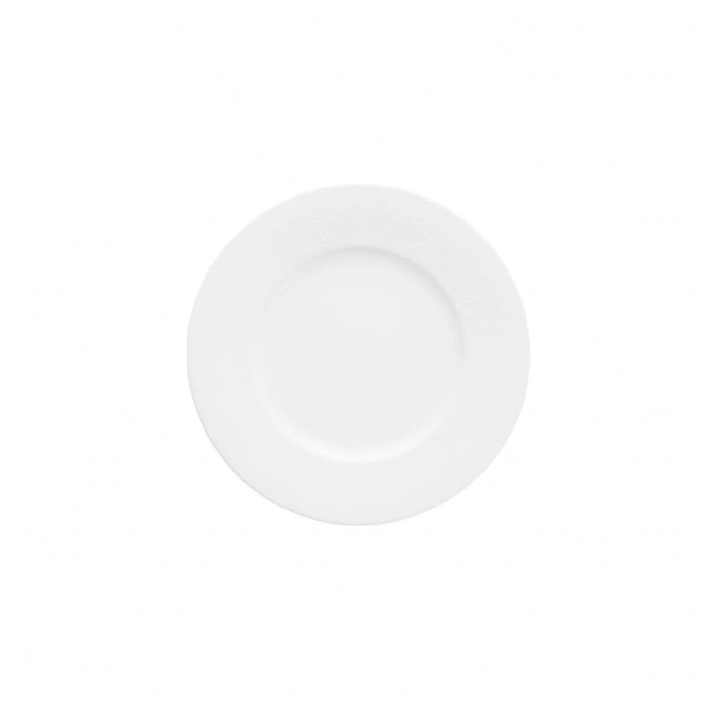 Fortessa 7900.FFD.08 8.5 Inch Embossed Salad Plate White Porcelain