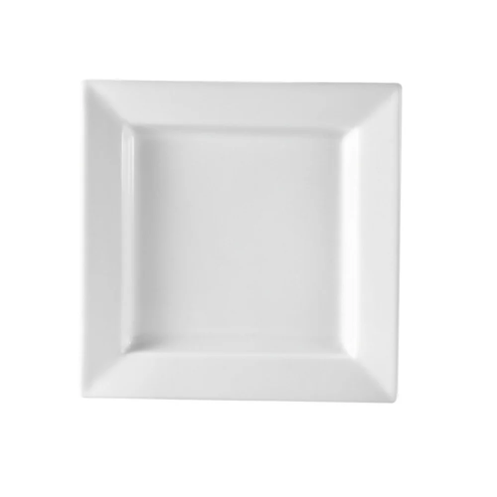 CAC China PNS-16 10 Inch Square Deep Plate Porcelain Super White CAC China PNS-16 10 Inch Square Deep Plate Porcelain Super White