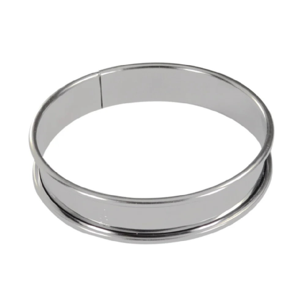 Louis Tellier 889830 3.54 Inch Tart Ring Set Square Stainless Steel 4 Count
