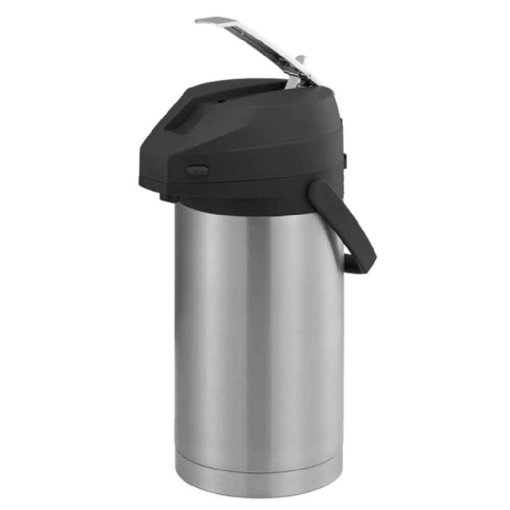 Service Ideas CTAL37BL 3.7 Liter Airpot Lever Style Vacuum Insulated Stainless Steel Black