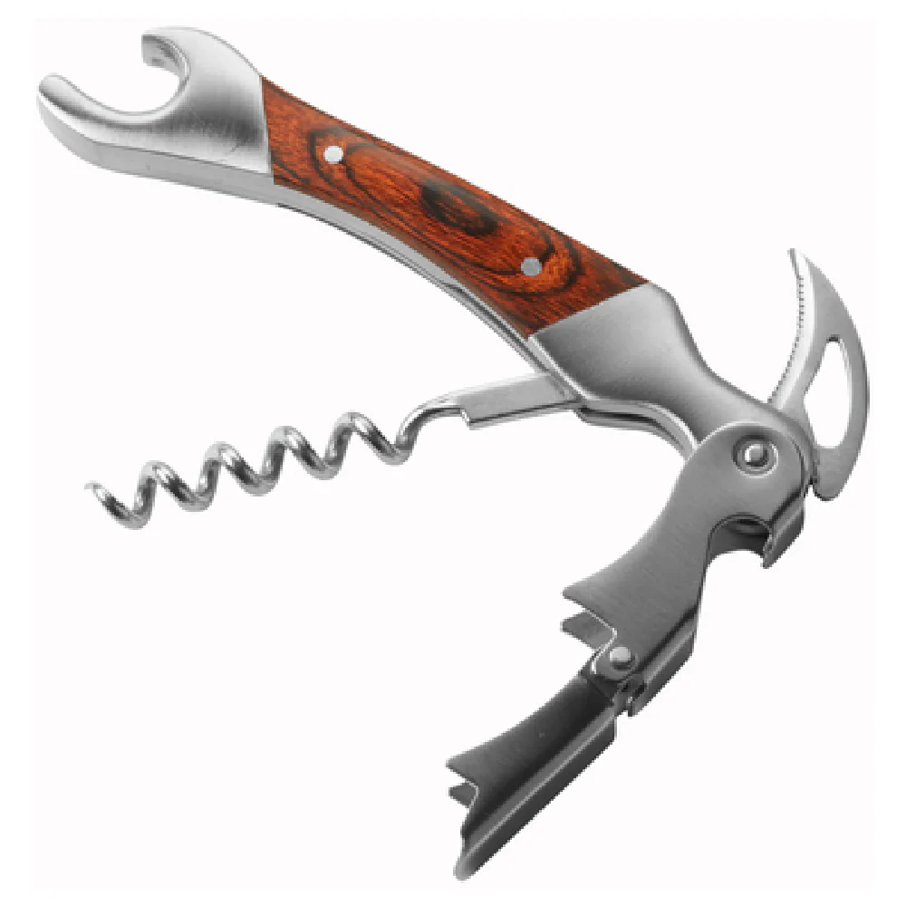 American Metalcraft WCMA 5-1/4 Inch Waiter's Corkscrew Mahogany Stainless Steel