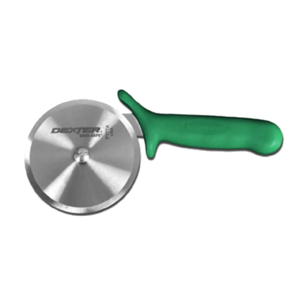Dexter Russell P177AG-PCP 4 Inch High-Carbon Steel Pizza Cutter with Textured Handle Dexter Russell P177AG-PCP 4 Inch High-Carbon Steel Pizza Cutter with Textured Handle