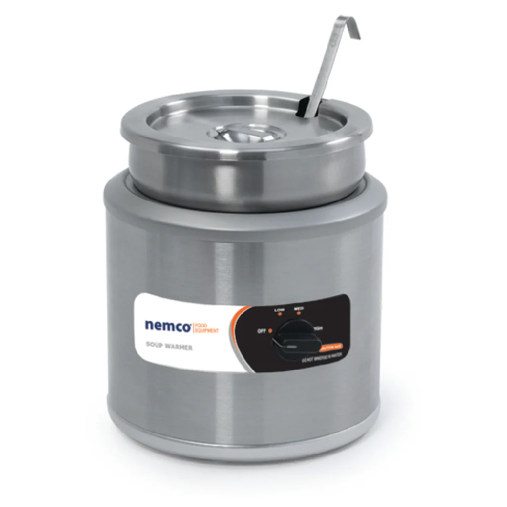Nemco 6100A-ICL 7 Quart Countertop Food Pan Warmer With Inset Stainless Steel Nemco 6100A-ICL 7 Quart Countertop Food Pan Warmer With Inset Stainless Steel