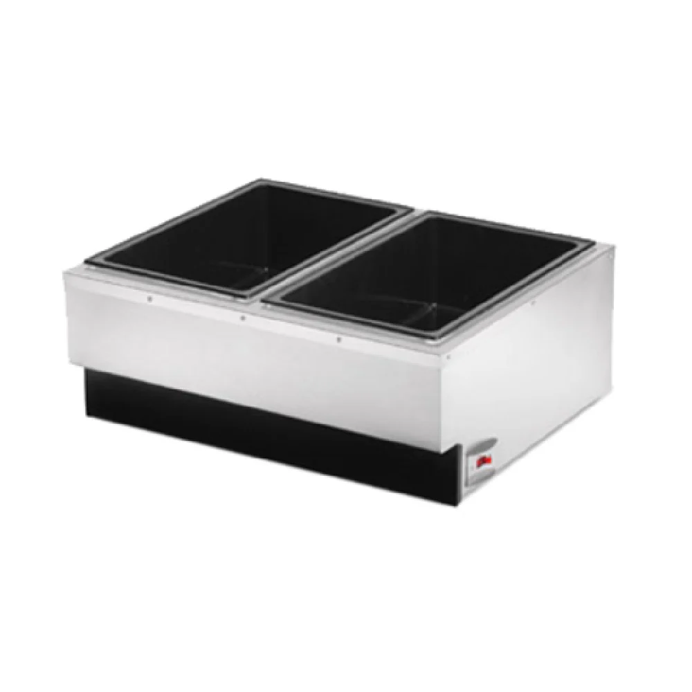 Vollrath 72789 25 Inch Dual Food Warmer Countertop Stainless Steel with 2 Compartment