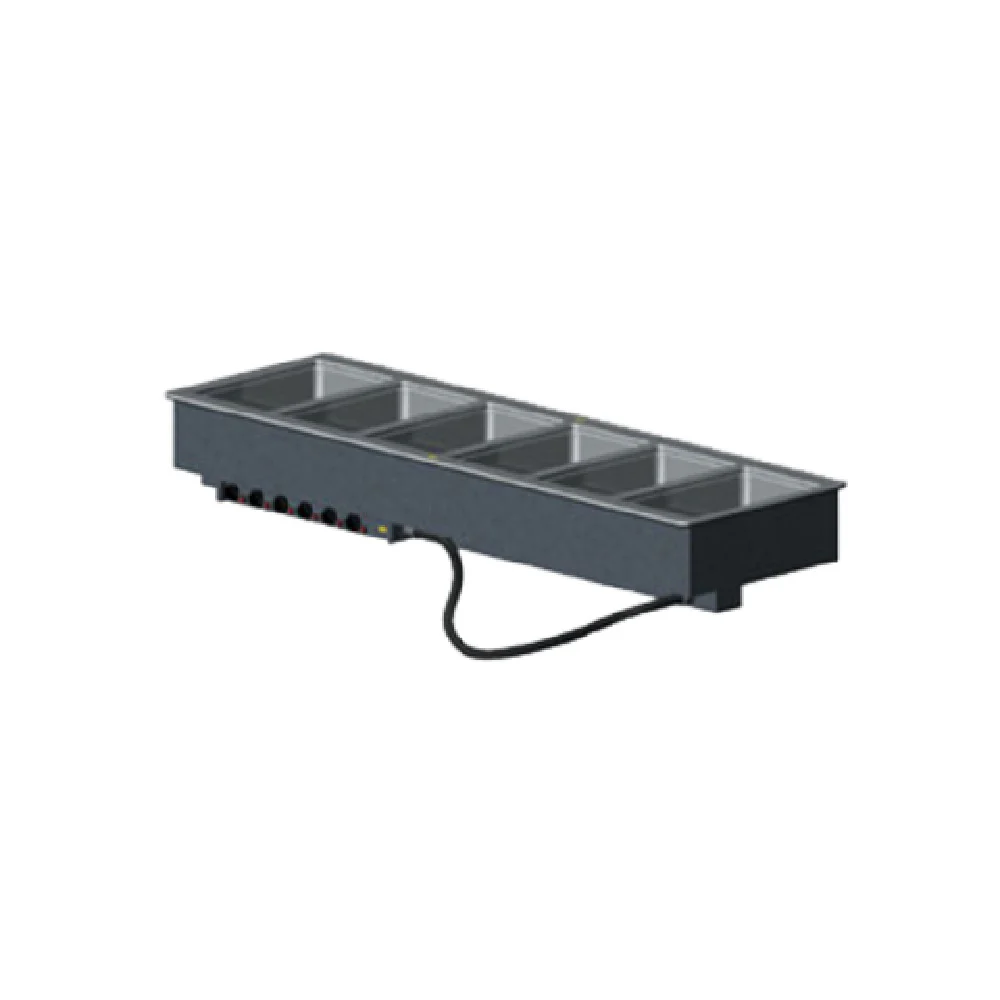 Vollrath 3647670 81 Inch Drop-In Electric Hot Food Well Unit with 6 Wells