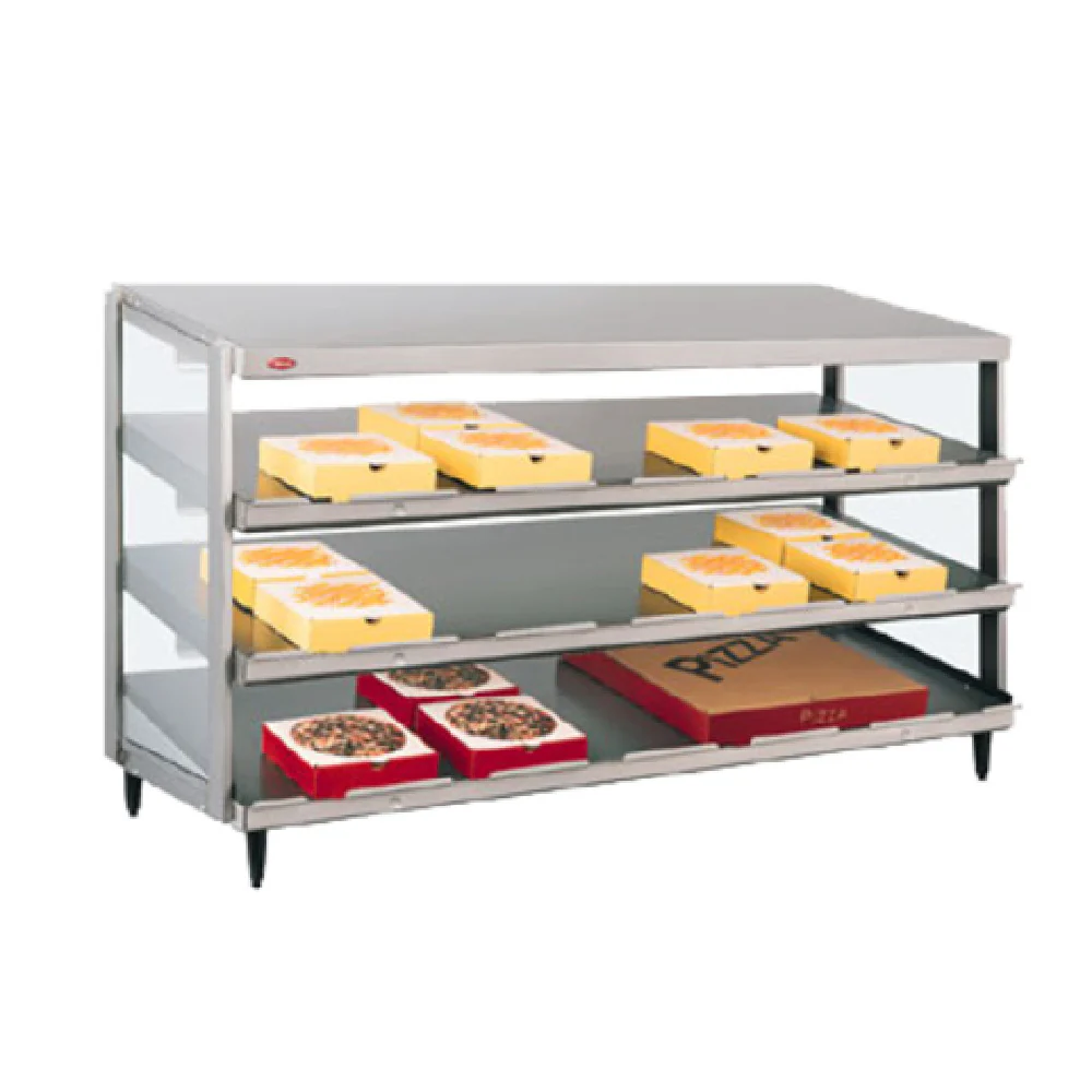 Hatco GRPWS-2418T 24 Inch Glo-Ray Pizza Warmer Countertop Pass-Thru with Triple Slant Shelves Hatco GRPWS-2418T 24 Inch Glo-Ray Pizza Warmer Countertop Pass-Thru with Triple Slant Shelves