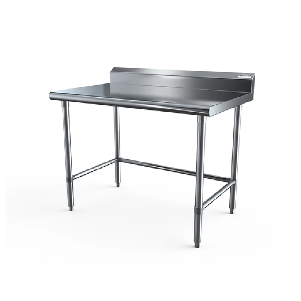 NBR Equipment TS6-7230R5-X 72 Inch Stainless Steel Work Table with Backsplash NBR Equipment TS6-7230R5-X 72 Inch Stainless Steel Work Table with Backsplash