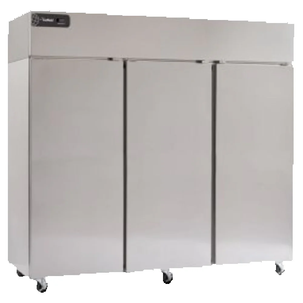 Delfield GBR3P-S 83 Inch Reach-In Refrigerator 71 Cubic Feet Three Section Stainless Steel Delfield GBR3P-S 83 Inch Reach-In Refrigerator 71 Cubic Feet Three Section Stainless Steel