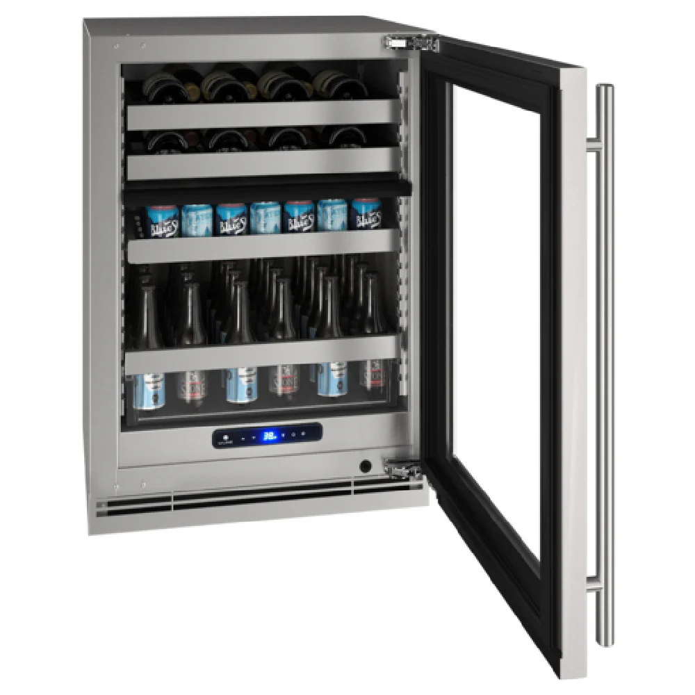 U-Line Corporation UHBD524-SG01A 24 Inch Stainless Steel Refrigerator 5.1 cu ft Dual-Zone U-Line Corporation UHBD524-SG01A 24 Inch Stainless Steel Refrigerator 5.1 cu ft Dual-Zone