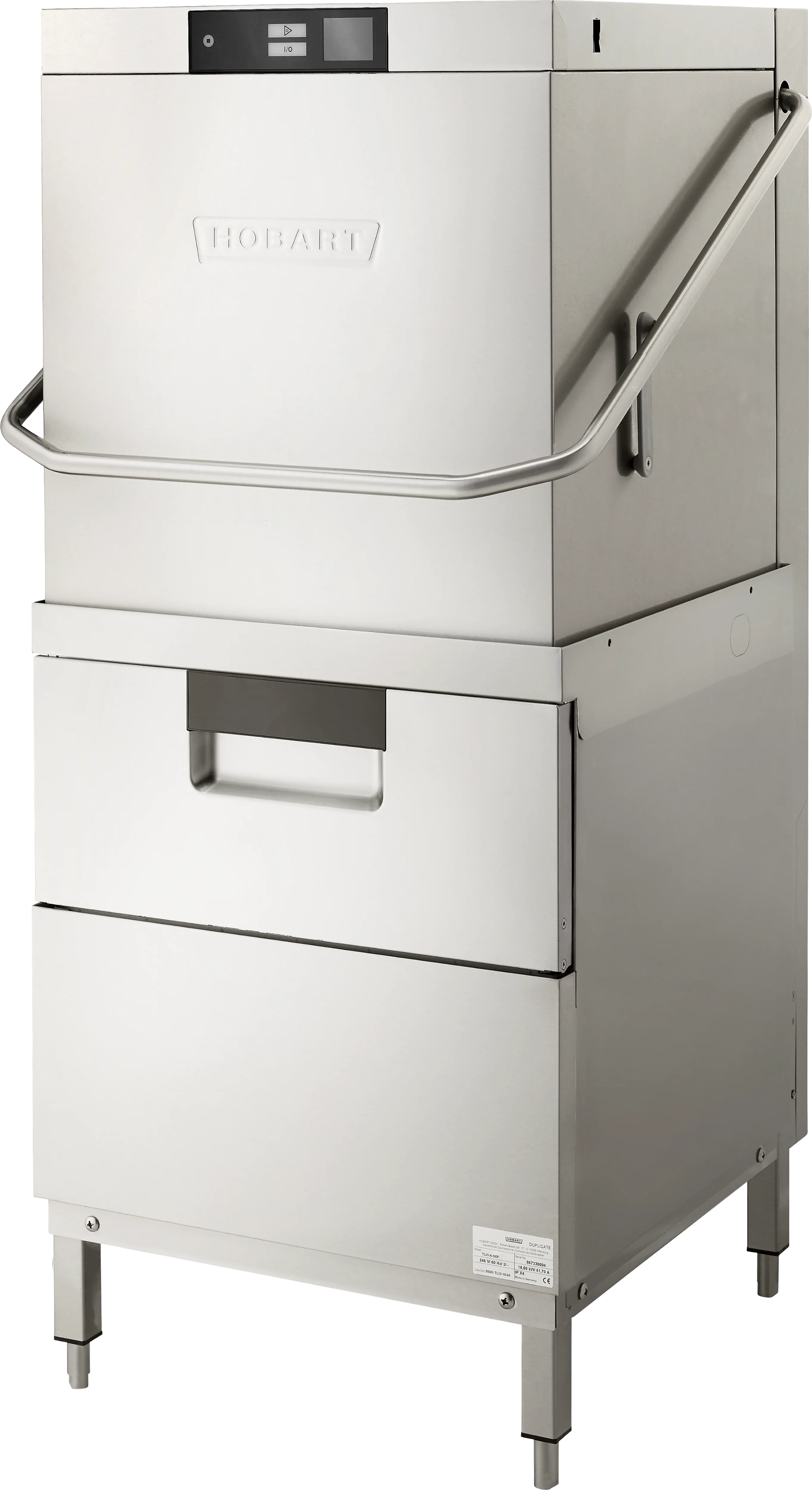 Hobart AMTL-2 Dishwasher 80 Rack Per Hour High Temp Electric Stainless Steel with Dual Wash Chambers Hobart AMTL-2 Dishwasher 80 Rack Per Hour High Temp Electric Stainless Steel with Dual Wash Chambers