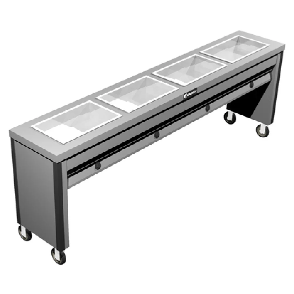 Caddy TF-614 99 Inch Hot Food Caddy Electric Mobile Open Base with Insulated Wells