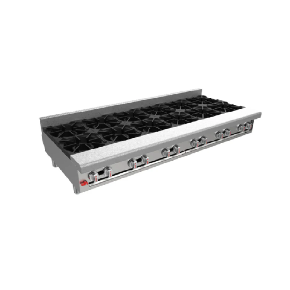 Venancio G72CT-72B_LP 72 Inch Gas Hotplate with 12 Burners 216000 BTU Venancio G72CT-72B_LP 72 Inch Gas Hotplate with 12 Burners 216000 BTU