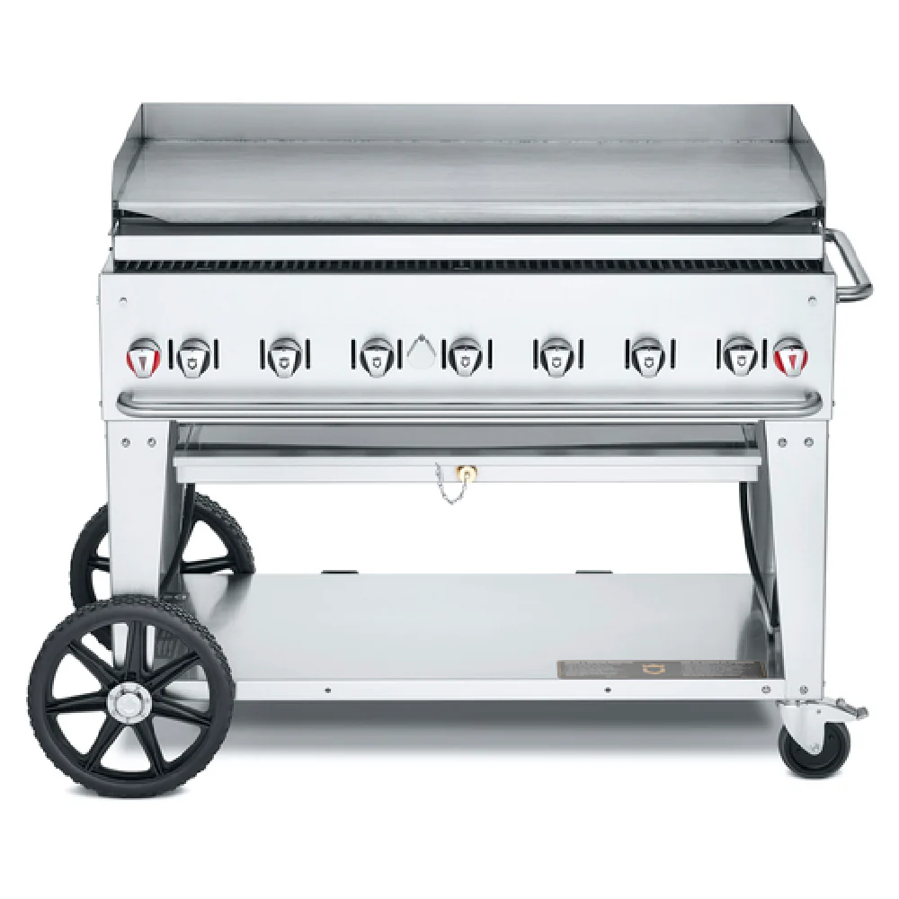 Crown Verity CV-MG-48LP 56 Inch Outdoor Griddle Mobile Gas 7 Burners 99000 BTU