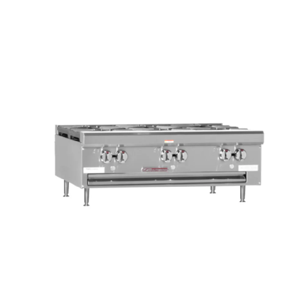 Southbend HDO-36_NAT 36 Inch Gas Hotplate with 6 Burners 198000 BTU