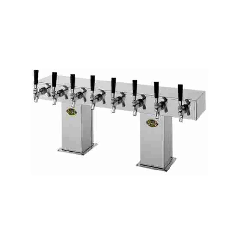 Perlick 4006-20B4 55 Inch Draft Beer Dispensing Tower Glycol Cooled Countertop Stainless Steel with Insulated Heads
