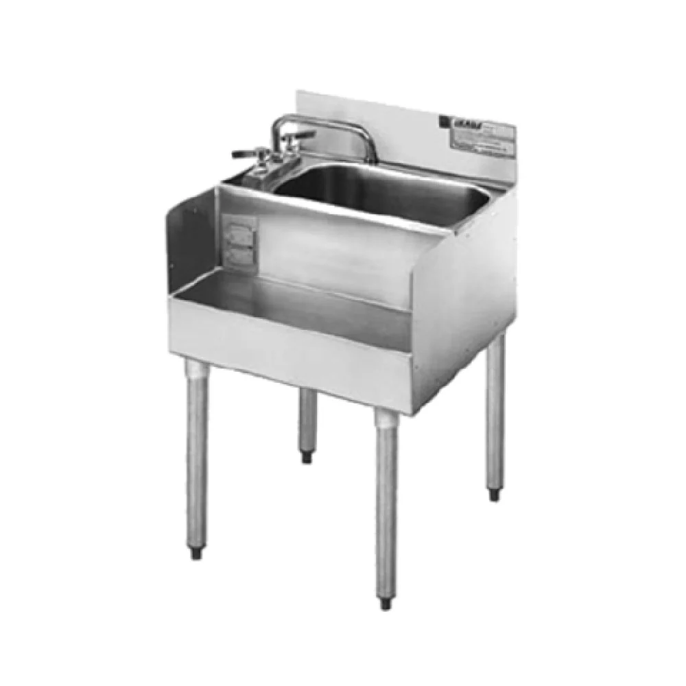 Eagle MA7-22-3VP 18 Inch Underbar Blender Station with Sink and Duplex Receptacle
