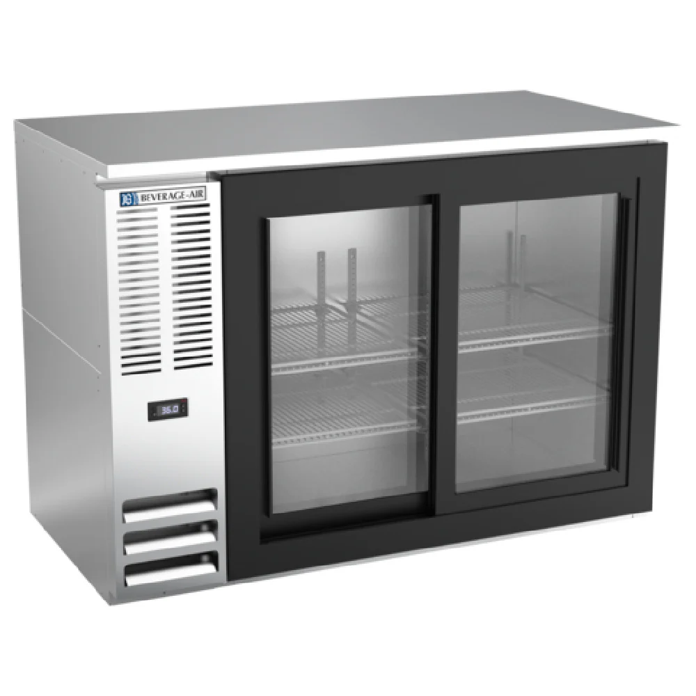 Beverage Air BBN48HC-F-GS-S Refrigerated Food Rated Back Bar Storage Cabinet Two-section Beverage Air BBN48HC-F-GS-S Refrigerated Food Rated Back Bar Storage Cabinet Two-section