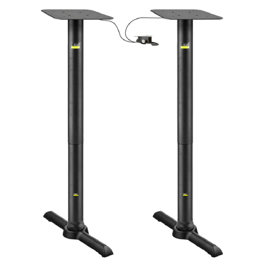 FLAT Tech CT2067 22 Inch End Table Base Adjustable Height Cast Iron with Stabilization