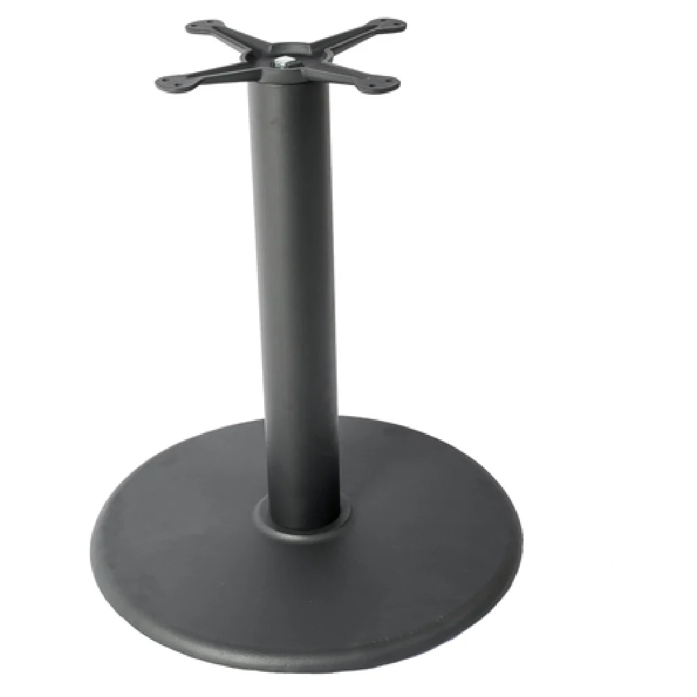 JMC Furniture ECONOMY 24 ROUND BASE 24 Inch Diameter Cast Iron Table Base Indoor Use