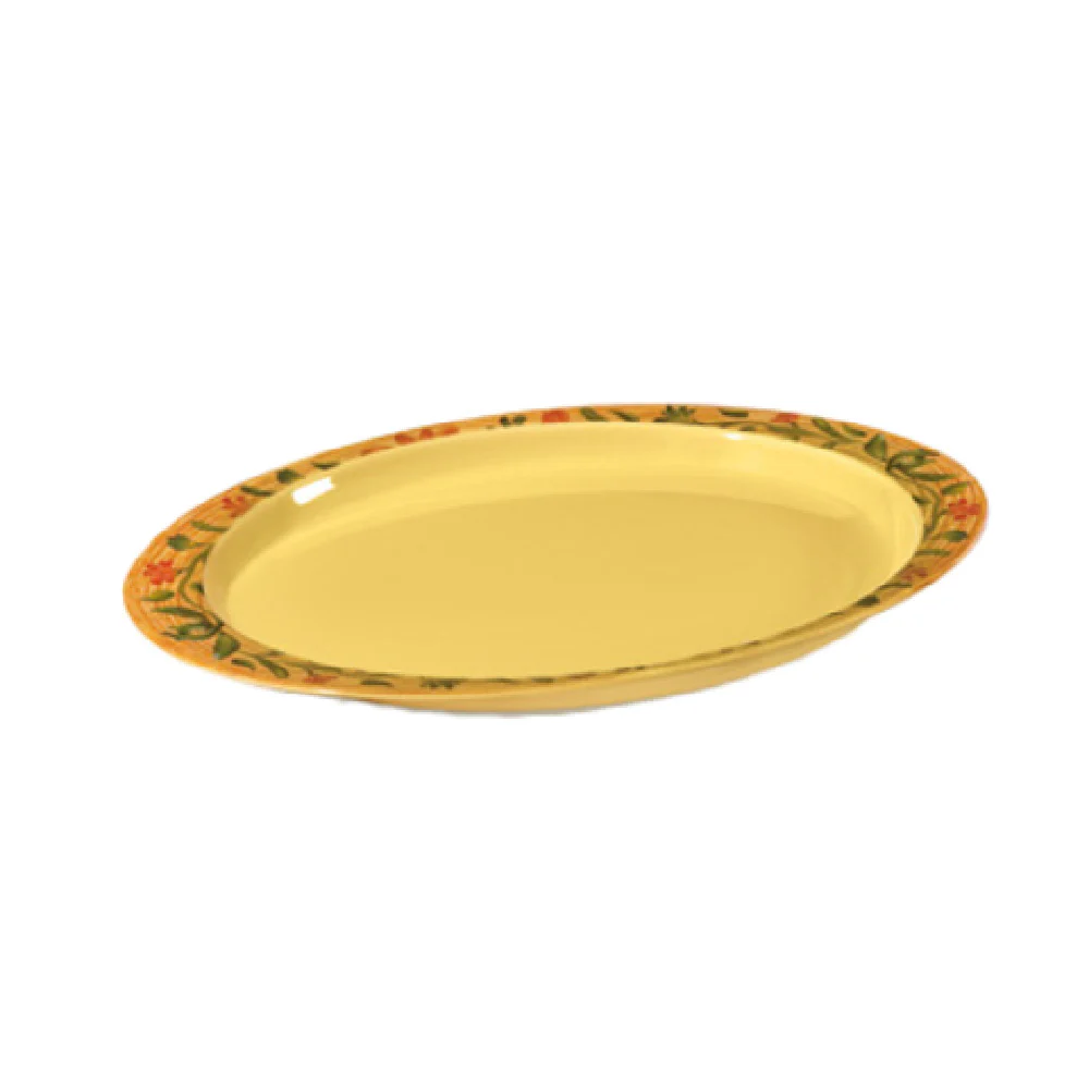 GET Enterprises OP-145-VN 14-3/4 Inch x 10-1/2 Inch Oval Platter Melamine Break Resistant