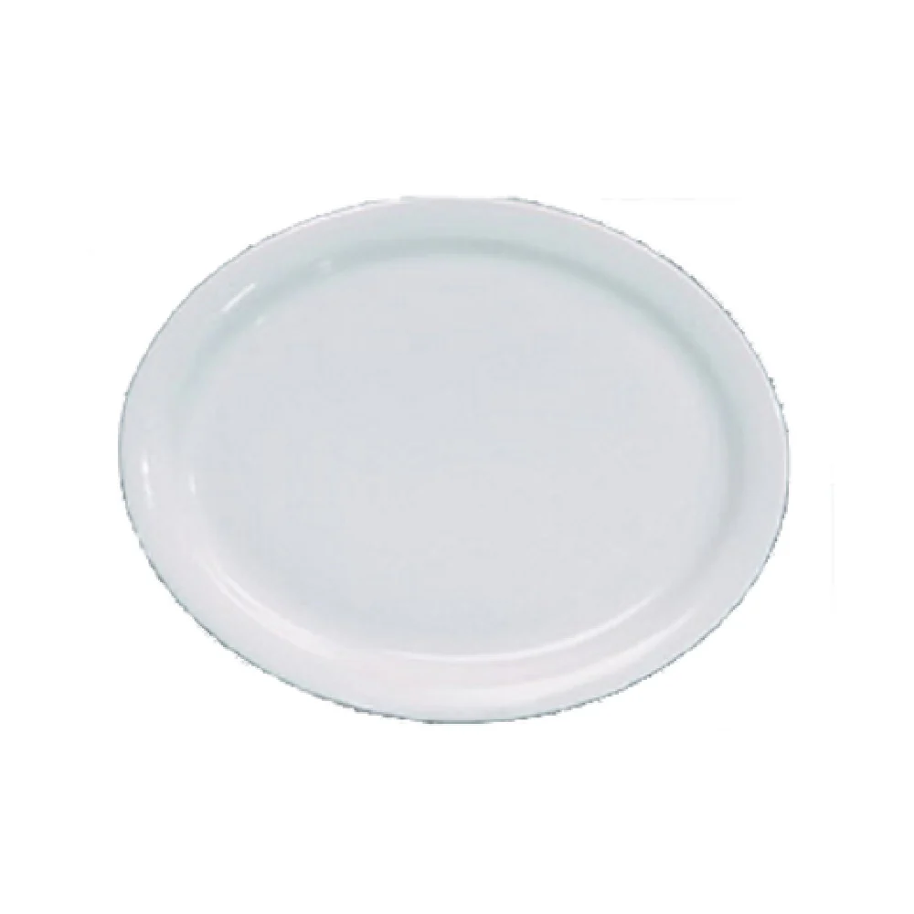 Yanco MA-12 10 Inch Oval Mayor Platter Porcelain Narrow Rim Dishwasher Safe