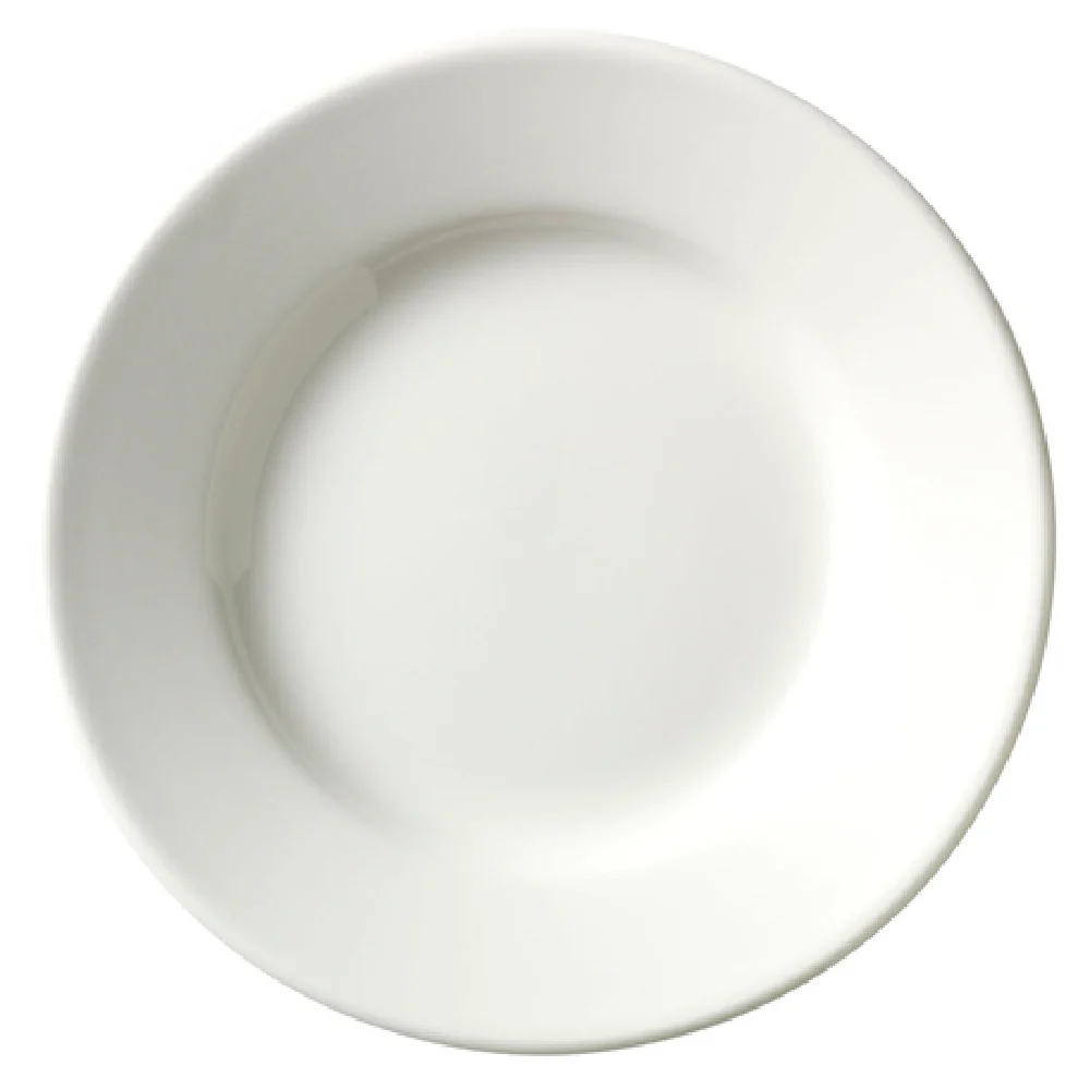 Libbey 840-901-818 8-1/8 Inch Round Plate Bright White Porcelain Rolled Edge