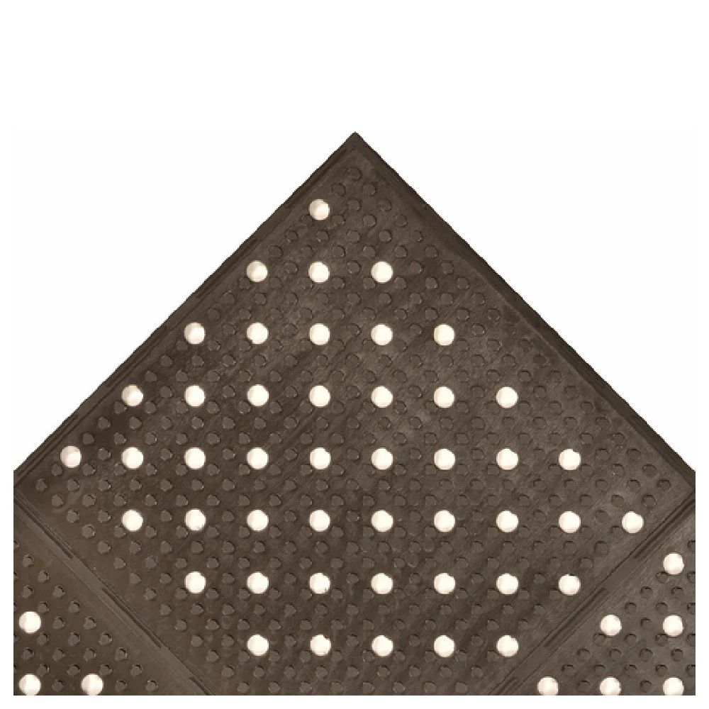 Notrax T23U0032BL 24 Inch Rubber Floor Mat Black with Non-Skid Surface
