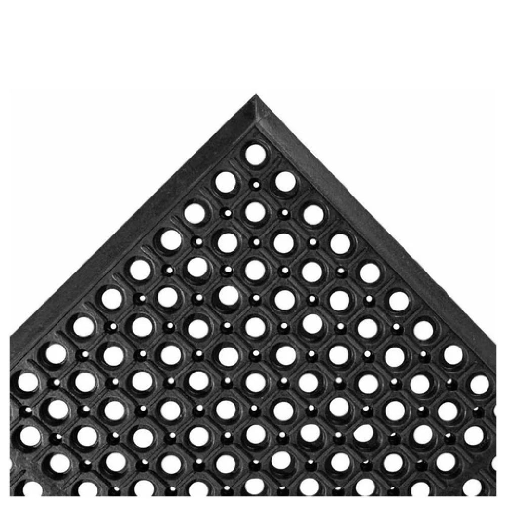 Notrax 619S0035BL 3' Inch 5' Anti-Fatigue Floor Mat Rubber Black with Drainage