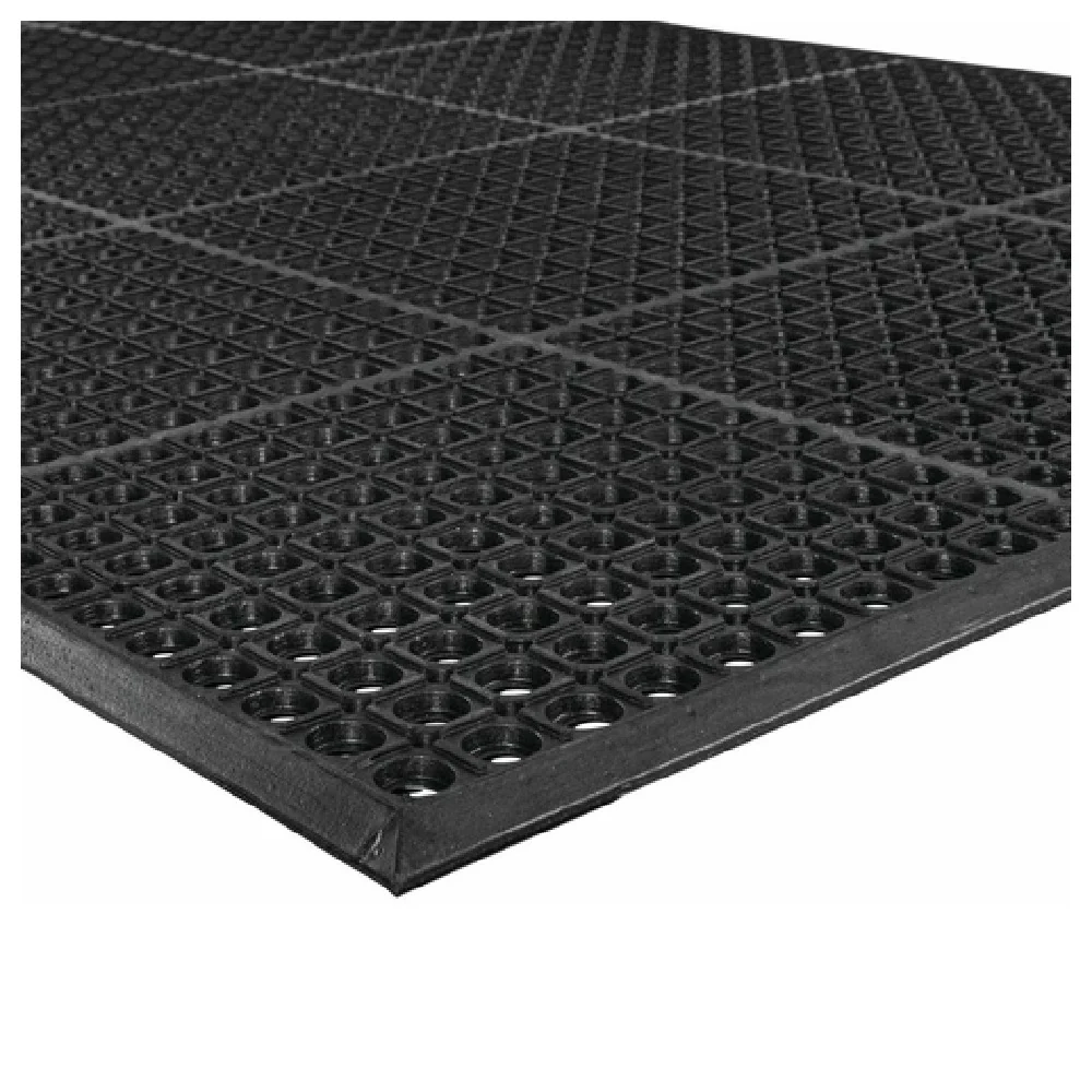Notrax 619S0035BL 3' Inch 5' Anti-Fatigue Floor Mat Rubber Black with Drainage Notrax 619S0035BL 3' Inch 5' Anti-Fatigue Floor Mat Rubber Black with Drainage