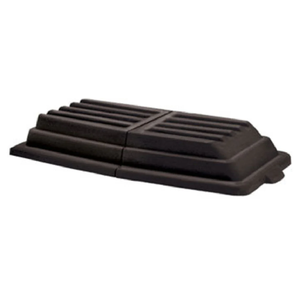 Rubbermaid FG102800BLA 61 Inch Tilt Truck Lid Domed Hinged Black