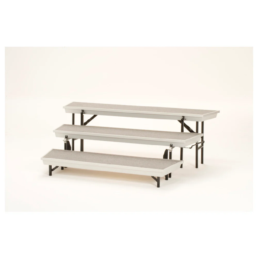 National Public Seating TPR72 72 Inch Choral Riser 11-14 Adult Capacity with Aluminum Frame and Plywood Deck National Public Seating TPR72 72 Inch Choral Riser 11-14 Adult Capacity with Aluminum Frame and Plywood Deck