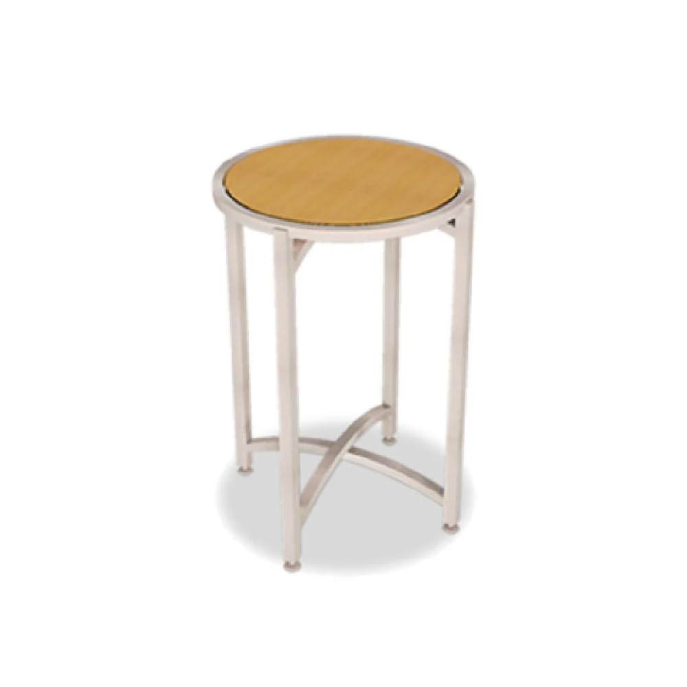 Forbes Industries 7025L-30 24 Inch Diameter Round Collapsible Table Stainless Steel