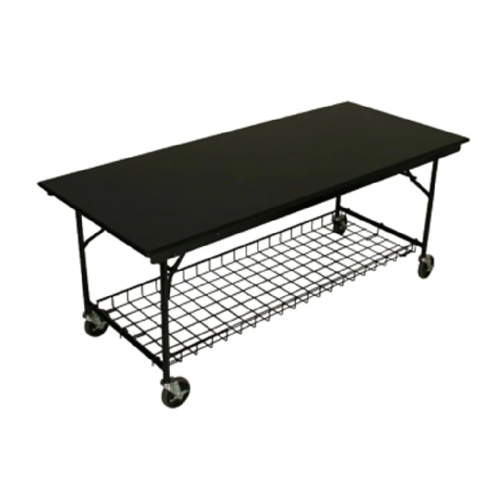 Forbes Industries LS3072MXB-MUR-### 72 Inch Utility Table with Rack and Casters