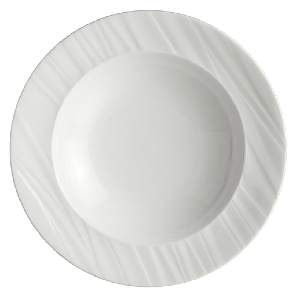 Steelite 4412RF008 14 Oz Rim Soup Bowl 9.5 Inch Bone China Ruche Folio Steelite 4412RF008 14 Oz Rim Soup Bowl 9.5 Inch Bone China Ruche Folio