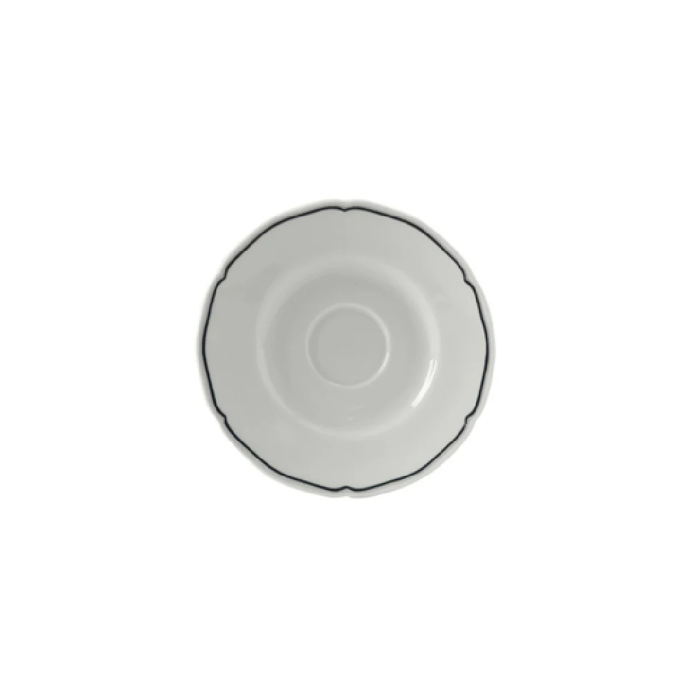 Tuxton SBE-054 5.5 Inch Round Saucer China Dishwasher and Oven Safe