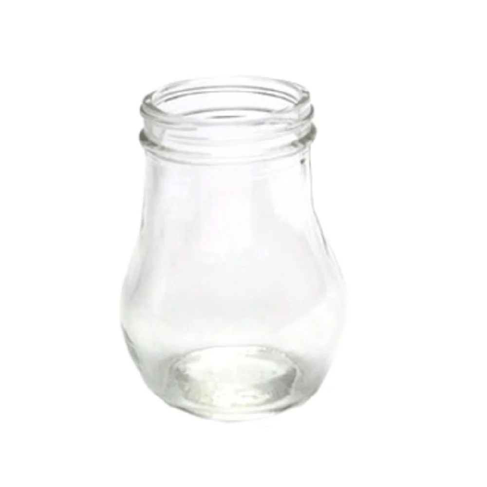 Vollrath 206J 6 Oz Glass Syrup Jar with Dripcut Pourer for Dispensers