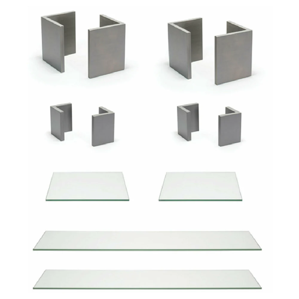 FOH BST042MUM28 Buffet Essentials Bamboo Clear Glass On Smoke Includes Two BHO062GYB20 9