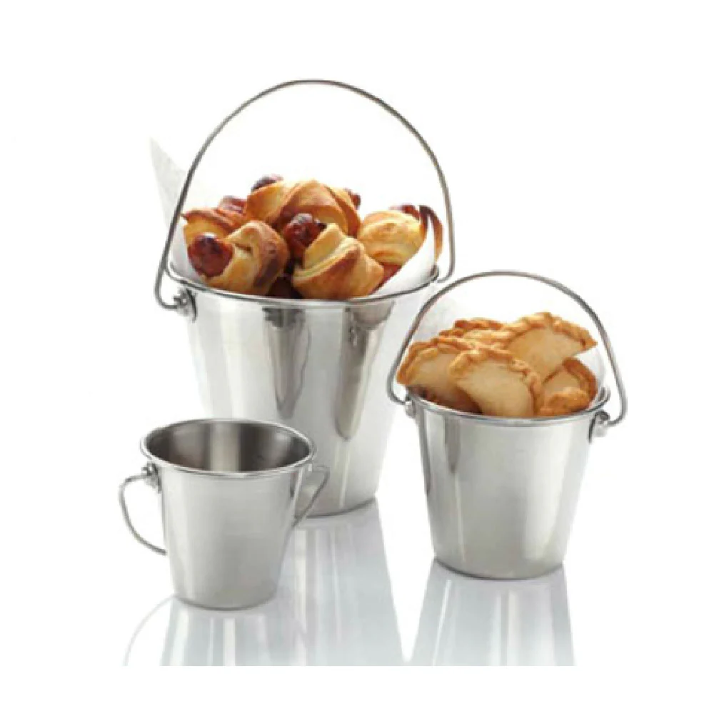 American Metalcraft SSP25 6 Oz Mini Pail Stainless Steel with Handle Mirror Finish American Metalcraft SSP25 6 Oz Mini Pail Stainless Steel with Handle Mirror Finish