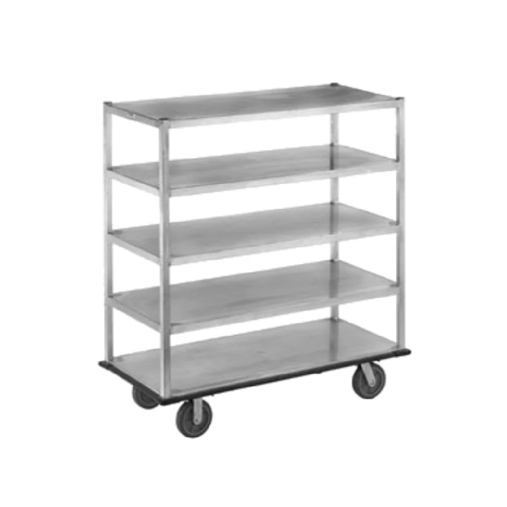 Channel QMA2860-4 62 Inch Aluminum Banquet Utility Cart with 4 Shelves Channel QMA2860-4 62 Inch Aluminum Banquet Utility Cart with 4 Shelves