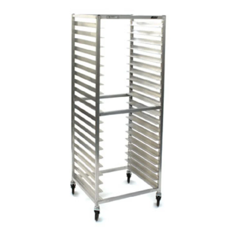Eagle ODR-2320-3 26 Inch Mobile Full Height Donut Rack Aluminum with Open Sides