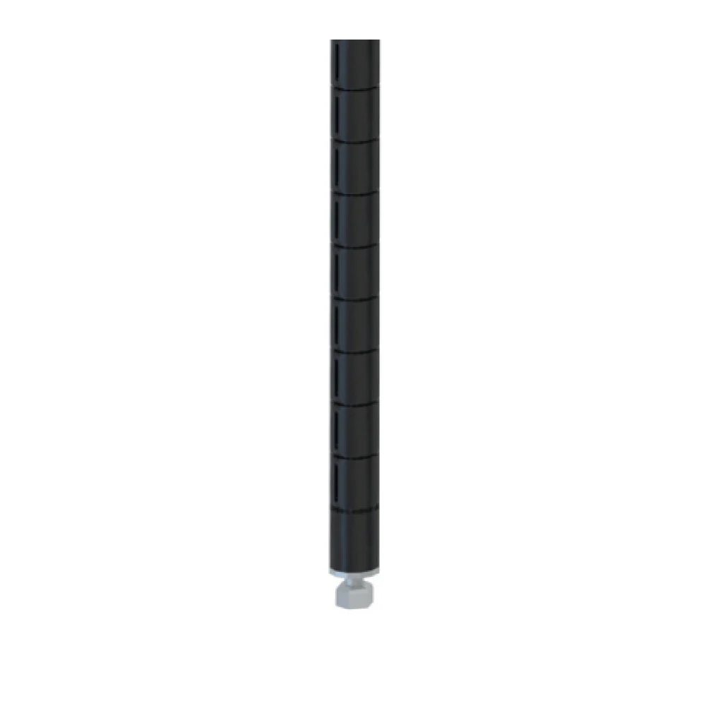 Metro 54PQBL 54-9/16 Inch QwikSLOT Post With Slots At 1 Inch Intervals Black Epoxy Finish Metro 54PQBL 54-9/16 Inch QwikSLOT Post With Slots At 1 Inch Intervals Black Epoxy Finish