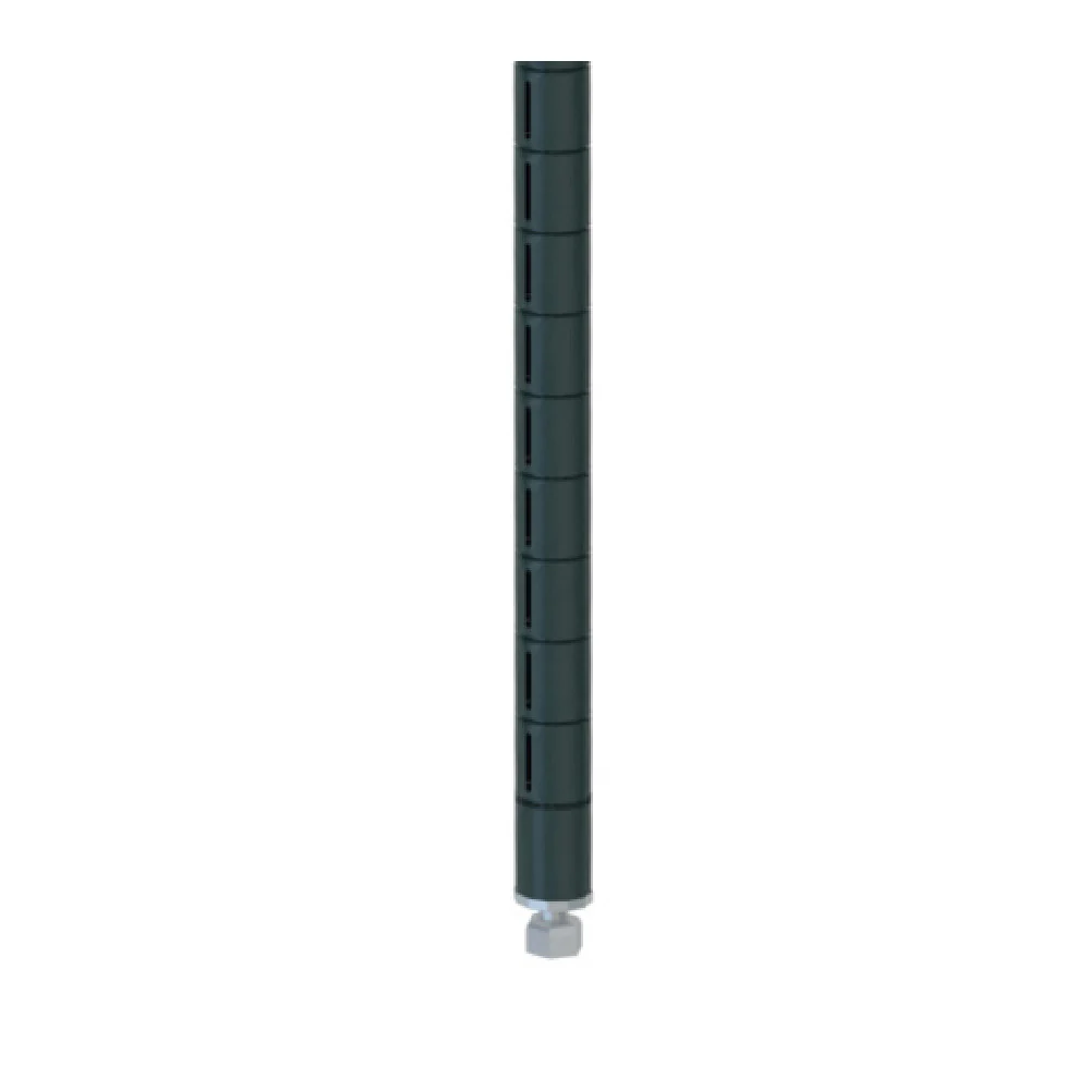 Metro 74PQ-DSG QwikSLOT Post with slots at 1 inch intervals smoked glass finish Metro 74PQ-DSG QwikSLOT Post with slots at 1 inch intervals smoked glass finish