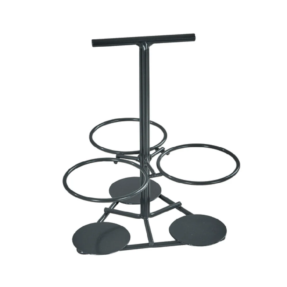 Cal Mil 22443 8.5 Inch Round Heritage Cylinder Holder for 3 Cylinders