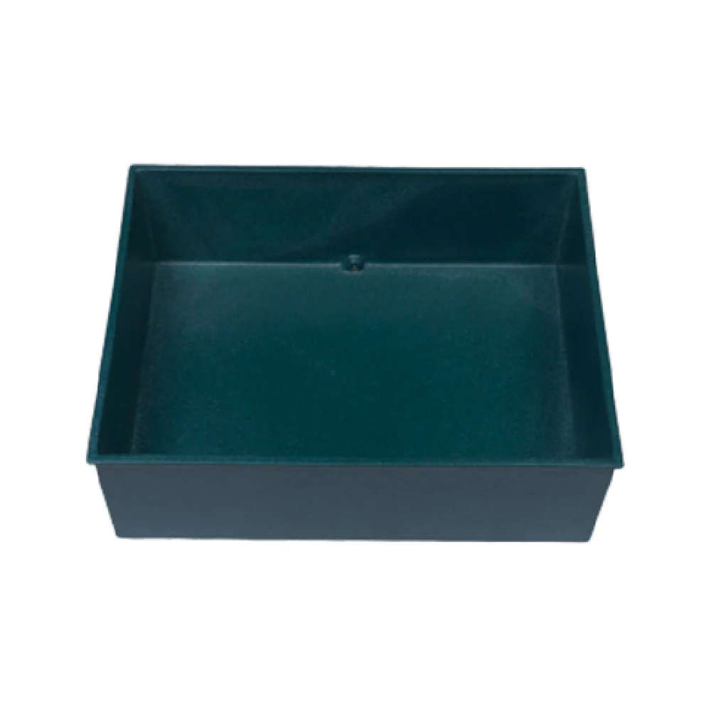 GET Enterprises PZ106BR 26 Inch Double Well with Drain Aluminum Resin Finish