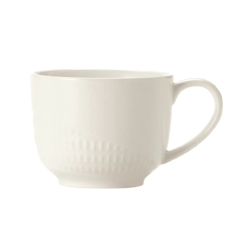 Libbey 968001016 9 Oz Teacup White Royal Rideau Porcelain Highly Polished Foot