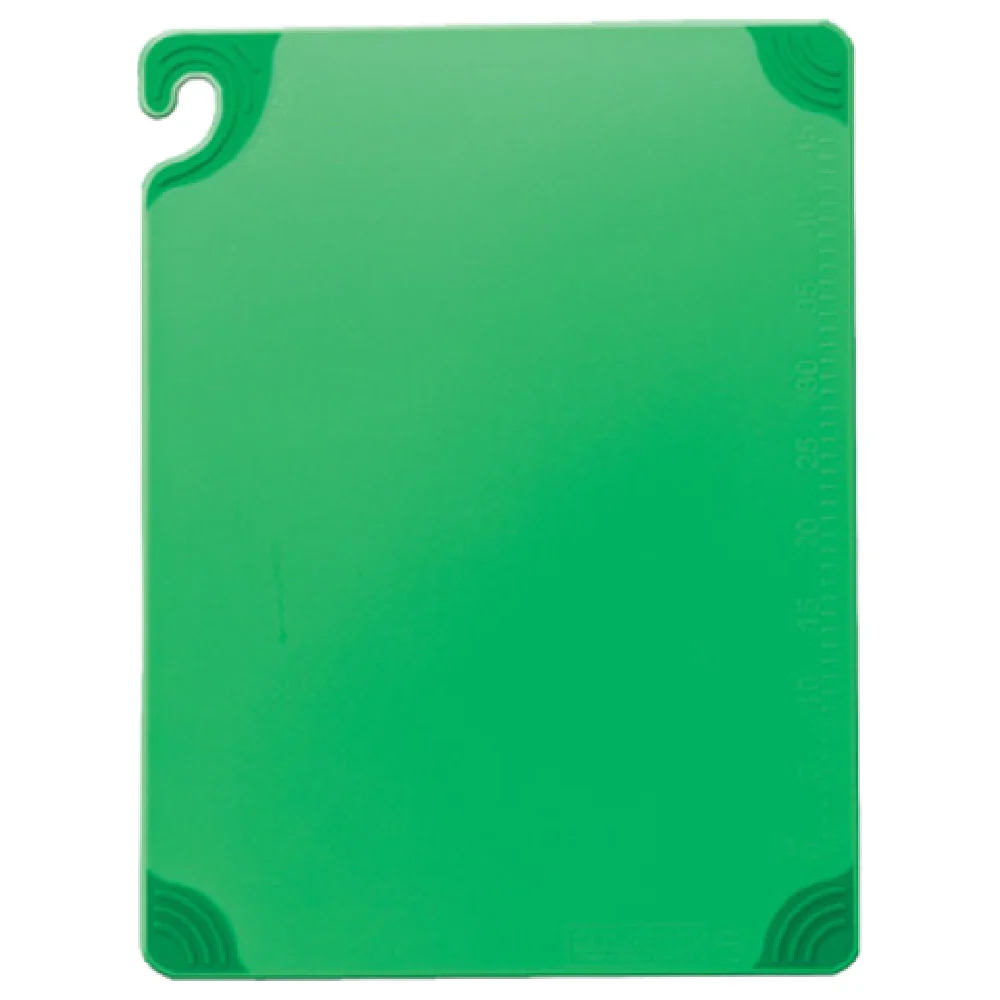 San Jamar CBG912GN 12 Inch x 9 Inch Anti-slip Cutting Board Green Co-polymer NSF