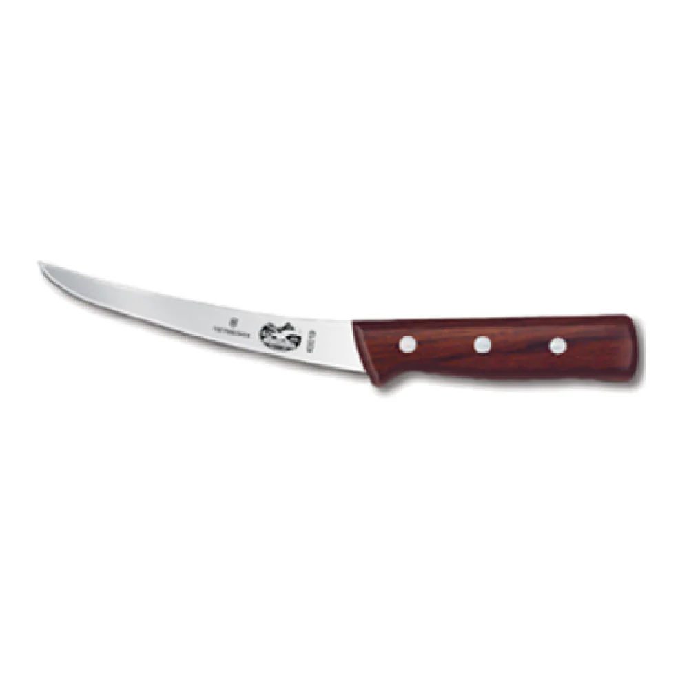 Victorinox 5.6616.15 6 Inch Curved Flexible Boning Knife Wood Handle High Carbon Steel