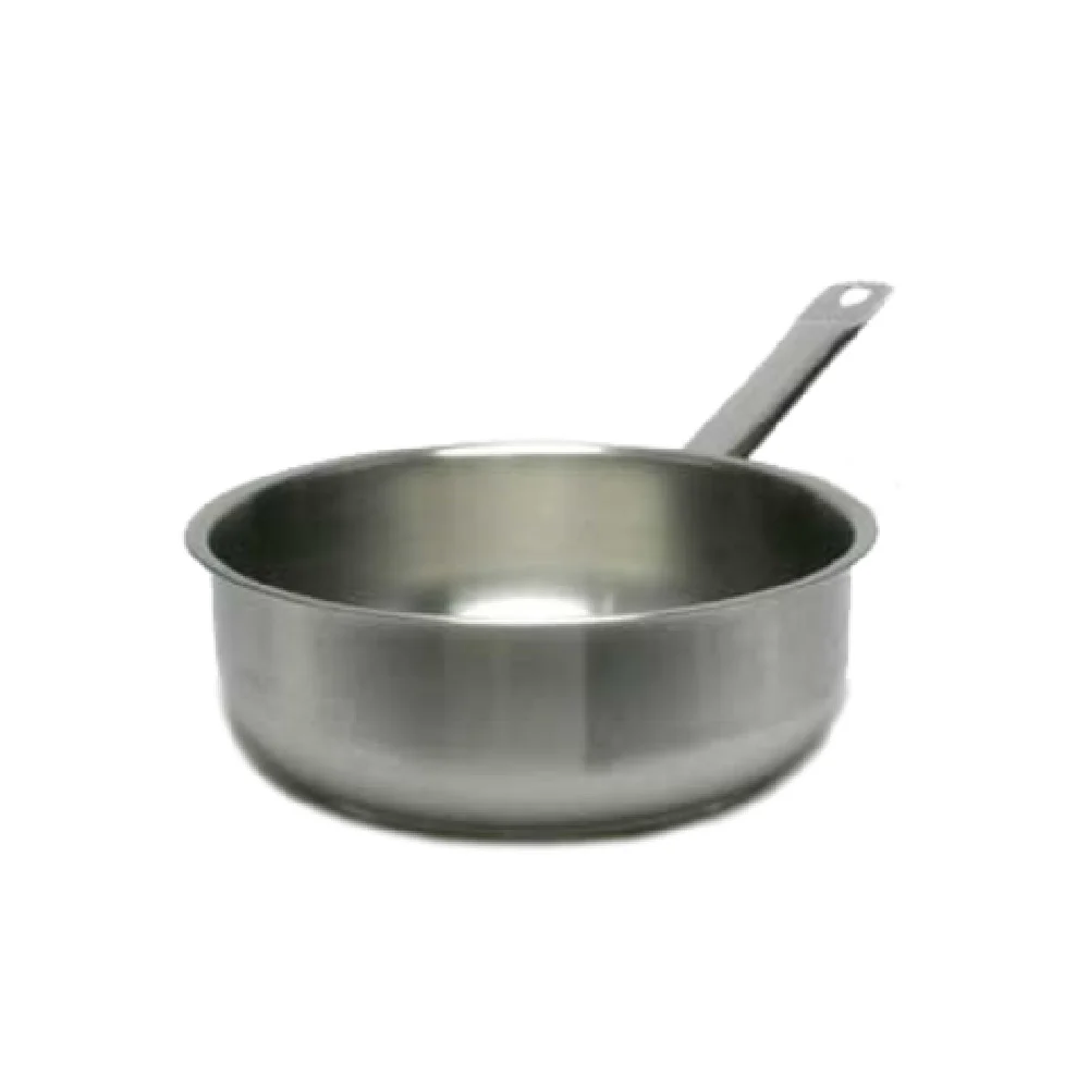 Vollrath 3153 4-1/4 Quart Induction Saute Pan 10-1/8 Inch Silver Stainless Steel with Aluminum Clad Bottom