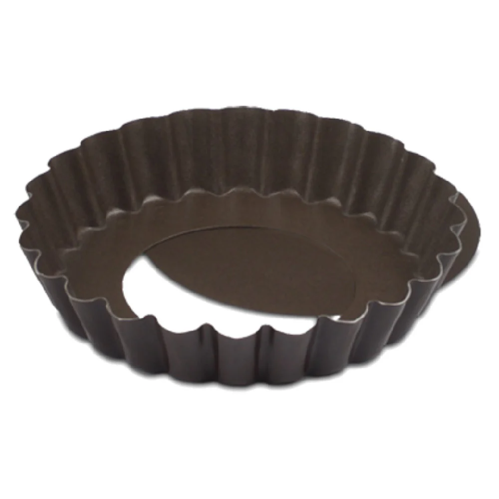 JB Prince M145 4.4NS 4-3/8 Inch Round Tart Mold Non-stick Coated Steel Fluted