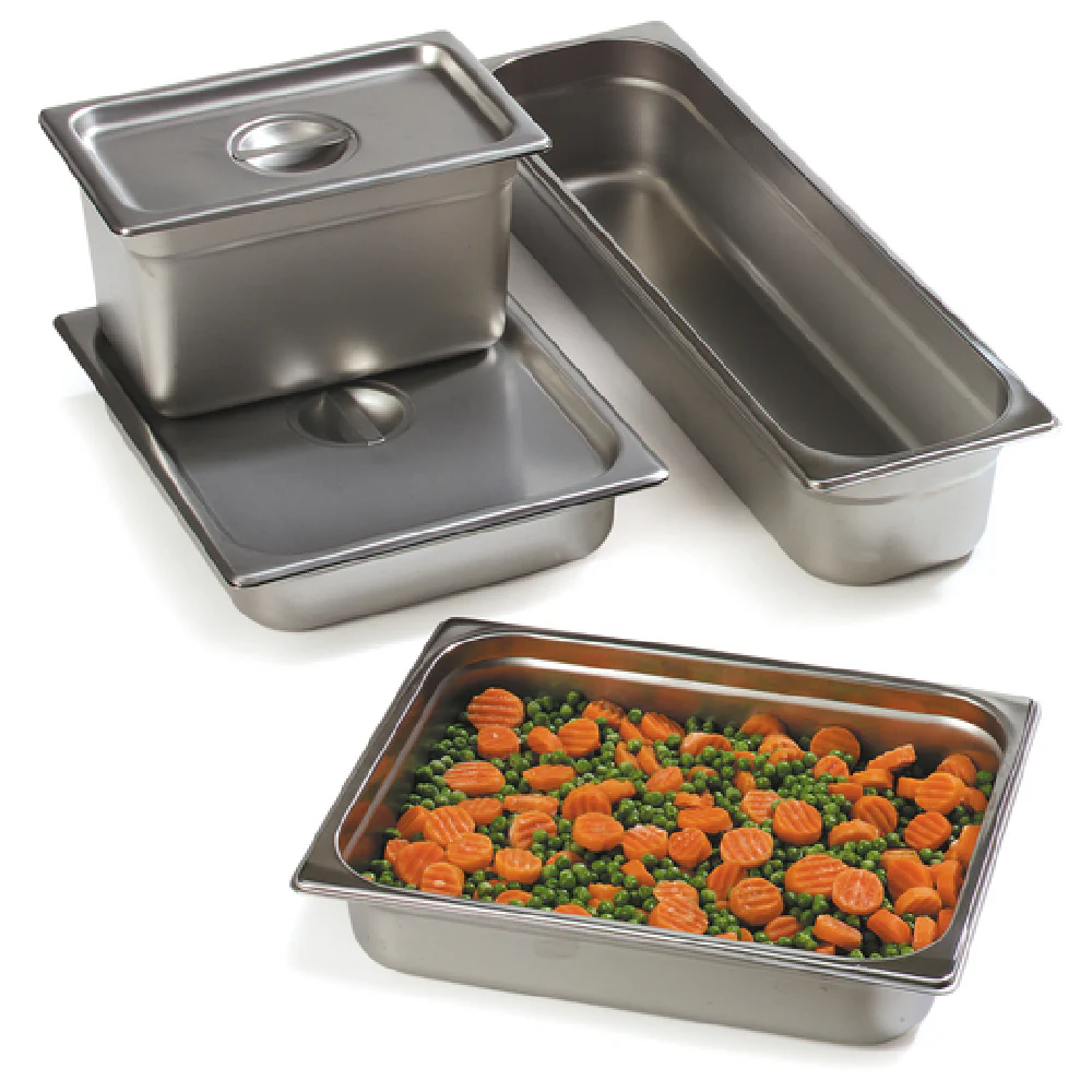 Carlisle 607122 1/2 Size 4 Quart Steam Table Pan Stainless Steel with Reinforced Corners Carlisle 607122 1/2 Size 4 Quart Steam Table Pan Stainless Steel with Reinforced Corners